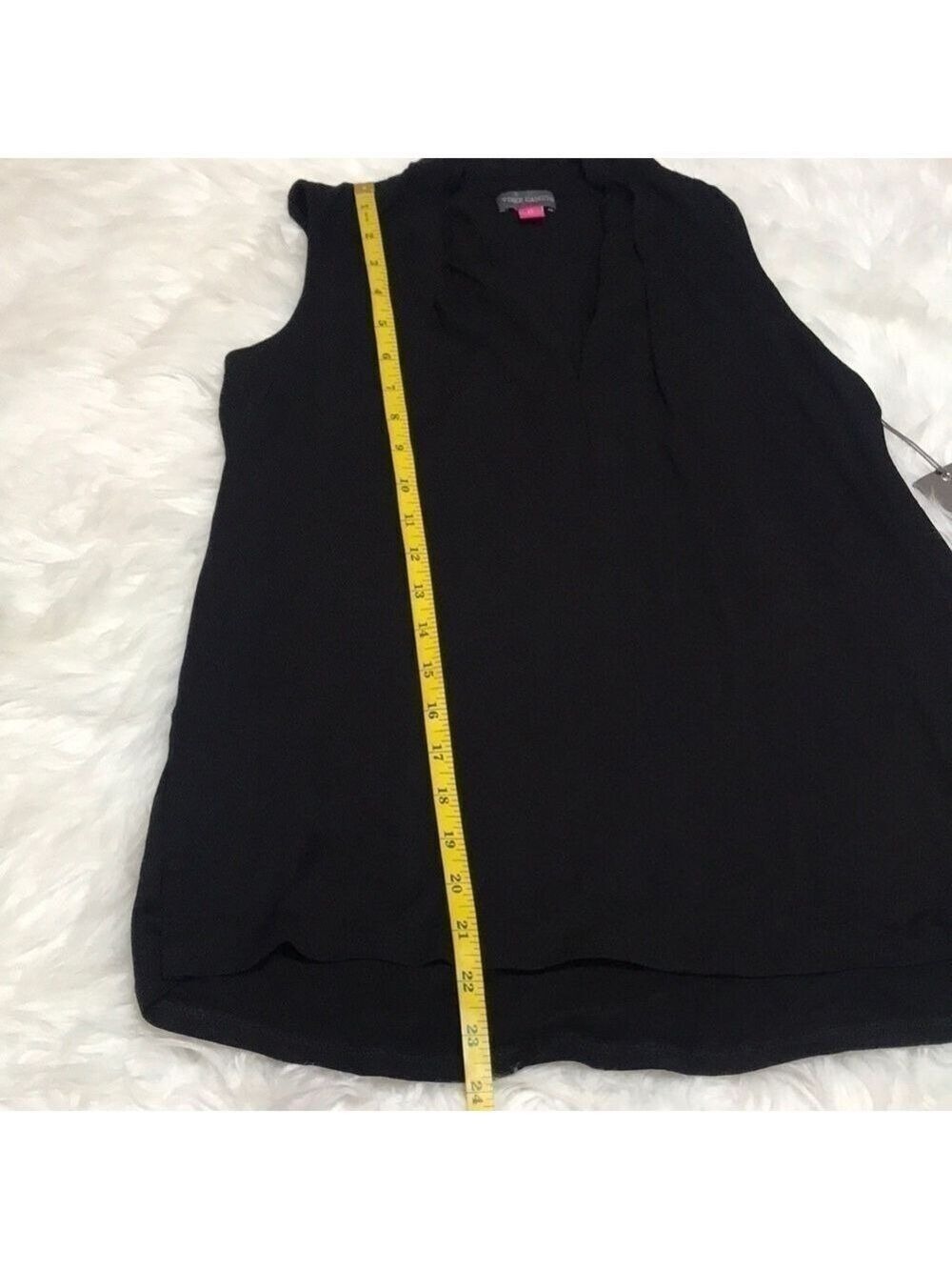 NWT Vince Camuto Pleat Sleeveless Rumple Blouse Size XS - Picture 8 of 11